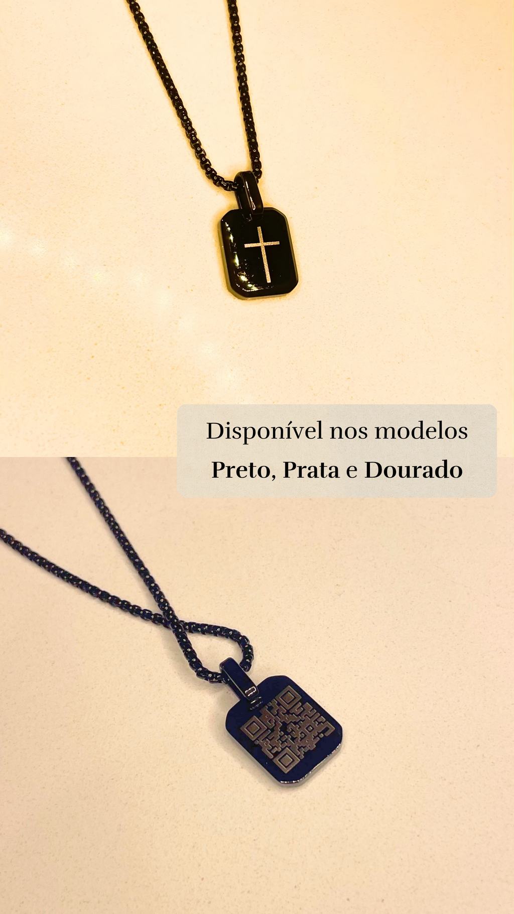 Pingente Masculino - Cruz & Fé